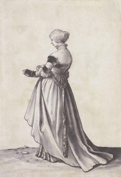 Basel Woman Turned to the Left by Hans Holbein der Jüngere